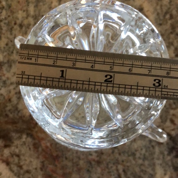 VINTAGE CRYSTAL CLEAR HEAVY POLISH LEAD CRYSTAL ICE BUCKET - Picture 5 of 6